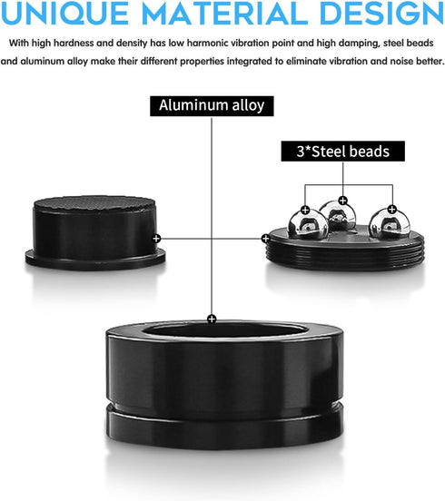 Tertullus 4PCS HiFi Spikes Speaker Bracket Foot, Adjustable Isolation Stand Feet for Amplifier Speaker DAC Spikes+Base