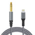 Lightning to 6.35mm 1/4" TRS Audio Stereo Cable, 4FT MFi Certified Male Adapter for i-Phone 14/13/12/Pro Max, Mixer,