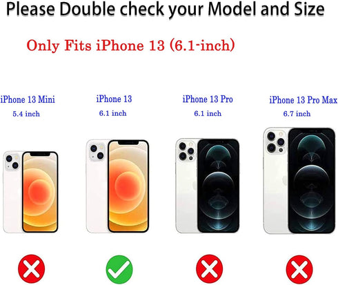 J.west Sparkly Opal Glitter Case for iPhone 13 6.1 inch - Translucent Clear Soft TPU Slim Fit Protective Cover for Women