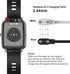 Smart Watch Charger Magnetic 2 Pin Intended for KEEPONFIT ID Sport01/IDW21,Erkwei/HOK/Iaret I39H,Stiive LCW01 Watch Charger 1.6ft USB Magnetic Charging Cord Cable Replacement Charger (Black&White)