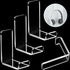4 Pieces Headphone Hanger Hook, Headset Holders Wall Mount with Adhesive Glues for General Purpose Game Headphones