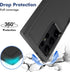 for Samsung Galaxy S23 Ultra Case: Dual Layer Heavy Duty Protective Cover with Screen Protector - Black