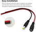 18AWG DC Power Cable, 6 Pairs DC Power Pigtail Cable Wire for CCTV Security Cameras and Lighting
