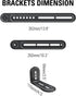 Mounting Dream Soundbar Mount for Most Sound Bars up to 15 lbs, Above or Under TV, with Detachable Extension Plates
