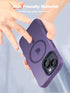 Tigowos iPhone 15 Plus & 14 Plus Case, Deep Purple, Magnetic, MIL-Grade Drop Tested, Matte Back Cover