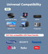 Miritz 6-Axis Air Mouse - with Voice, Gyroscope, Bluetooth, Infrared LearningPower Button only, USB Air Mouse Remote