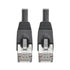 Tripp Lite Cat6a Snagless Shielded STP Patch Cable, 10G-Certified, PoE, Black M/M 1ft