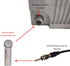 Universal DIN(f) to ISO(m) Car Radio Stereo Antenna Adapter Connector, Plastic Shell Converts DIN to ISO