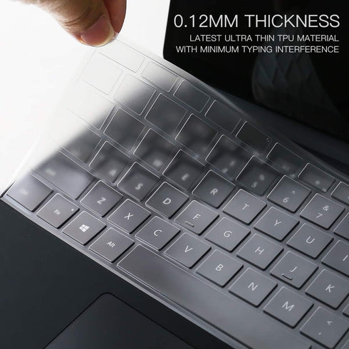 CaseBuy Ultra Thin TPU Keyboard Cover for 2024 Microsoft Surface Pro 11 Tablet, 13" Protector (Not Fit Surface Pro Flex)