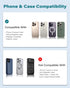 Wireless Magnetic Car Mount Charger for Magsafe, Cup Holder Charger with Heat Dissipation System, Fast Charging Phone