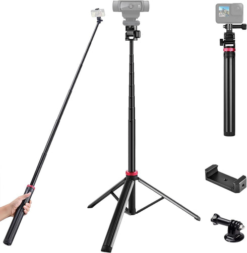 AceTaken 81'' Webcam Floor Tripod Stand Holder for Logitech C920/MX Brio 4K/C922/C930/Brio 500/StreamCam