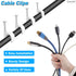 400 Pcs Cable Clips with Steel Nails for Ethernet, Speaker Wire, and Coaxial Cable Wall Clips