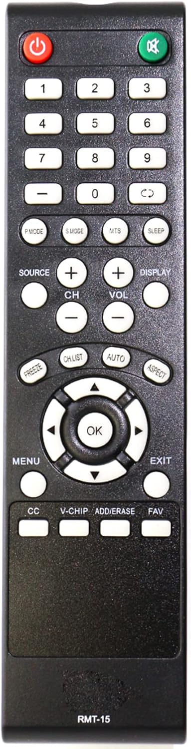 Allimity RMT-15 Remote Compatible with Westinghouse LCD TVs CW26S3CW CW37T6DW CW46T6DW CW46T9FW EW24T7EW EW24T8FW