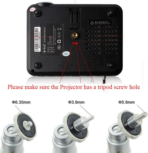 Assome 3 Projector Ceiling Mount, Projector Stand, Universal Extendable Video Projector Wall Mount Bracket