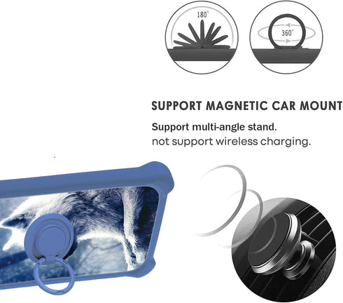 jioeuinly Luminous Effect Case for Nuu B10, Compatible with Tempered Glass Screen Protector, Hard PC + Soft Silicone