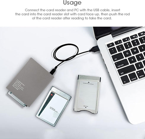 USB 2.0 PCMCIA Card Reader, USB2.0 Interface to PC Card ATA, Supports 20MB-20G, Plug and Play