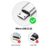 USB C to Micro USB Cable 1ft 10 Pack, Micro USB to USB Type C Adapter Cable for Charging & Data Transmission