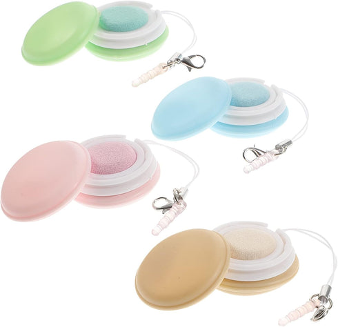 NUOBESTY 12 Pcs Macaron Phone Screen Cleaner Wipes, Decorative Pendant Lanyards, Random Color