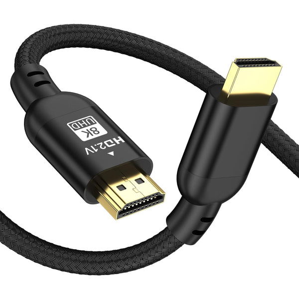 Diyanisly 8K Hdmi Cable 6.6FT Ultra, High Speed HDMI 2.1 Cable, Support