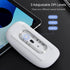 Uiosmuph G11 Wireless Mouse, USB C Rechargeable Slim Silent Computer Mouse with USB Nano Receiver for Laptop/Mac/PC