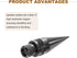 8 MECCANIXITY Pcs Black Speaker Spike Kit Shockproof Adjustable Copper Speaker Spike Isolation with Speaker Spikes Pads