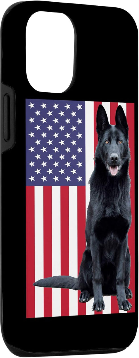 Black German Shepherd Case for iPhone 12/12 Pro - Stylish Protection for Your Device
