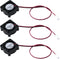 Antrader 3-Pack 12V 0.1A 2Pin Mini Brushless Cooling Fan - 25mm x 25mm x 10mm