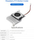 Active Cooler for Raspberry Pi 5, Active Cooling Fan Aluminium Heatsink with Thermal Pads for Raspberry Pi 5 4GB/8GB