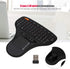 Hilitand 2 in 1 Multimedia Keyboard with Trackball Mouse and Touchpad, Mini QWERTY Keyboard for TV Box, Laptop, Computer