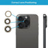 MEEFIX 2pcs/Set 15 Rear Camera Lens Replacement for iPhone Pro Max with Pre-Installed Adhesive & Heat Protective Films