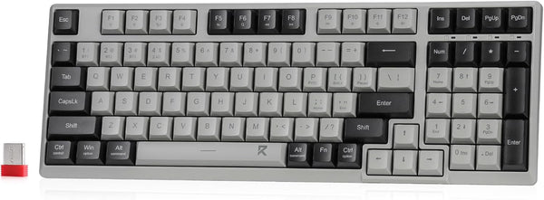 Redragon BK7114 Low-Profile Wireless Computer Keyboard, 98 Keys Slim Office PC Scissors Mechanism