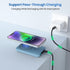 Magnetic Portable Charger Power Bank 5500mAh, Slim Wireless Charger with LCD Display, PD Fast Charging