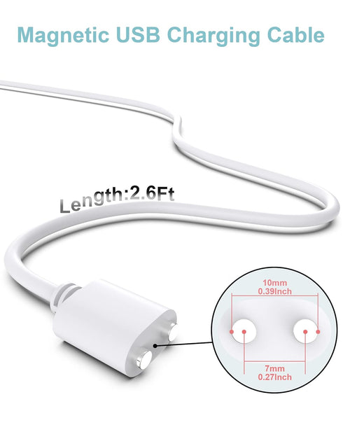 Bicmice 2.6Ft Replacement Magnetic USB DC Charger Cable (7mm/0.27in) - Perfect for your charging needs!