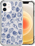 DAIZAG iPhone 11 Case, Cute Blue Seashell, Four Corner Airbag Transparent Soft Clear Phone Case for Girls & Women