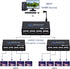 ENBUER 1x4 1 4 3D 4K 2K PS3, HDMI Splitter, in Out HDMI Splitter Audio Video Distributor Box Support & x Compatible