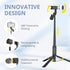 SENSYNE 360 Selfie Stick with Light, Phone Tripod with Rotatable Handle Compatible with Cellphones