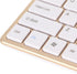 Zunate Ultra Slim Keyboard and Mouse Combo, Ergonomic Silent Mouse, Compact USB Set for PC, Laptop, Tablet (Gold)