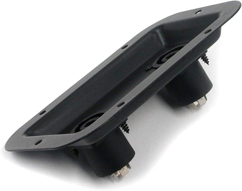 T Tulead Audio Dual Speakon Plates, Iron Speaker Jack Plate, 5.35"x3.5", Pack of 2 with Mounting Screws