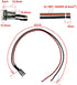 FILSHU DC Power Jack Socket - 5.5 x 2.5 MM Threaded Female Mount Connector Adapter with 30CM 18AWG Cable