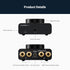 Mini Bluetooth Amplifier for Passive Speakers, Home Audio Receiver & Amplifier, 50W+50W Stereo, AUX/Bluetooth Input,