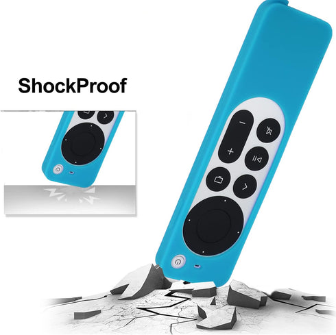 TOKERSE 4K 2022 3rd 2021 2nd Glow Case Compatible with Apple TV HD Siri Remote Gen and Gen - Glow in The Dark Silicone