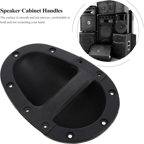 Guitar Accessories Speaker Carry Grasp Cabinet Handle: Black Chest Speaker Box Recessed Handle with Grip 2pcs for Loudspeaker Supplies Amplifier Speaker
