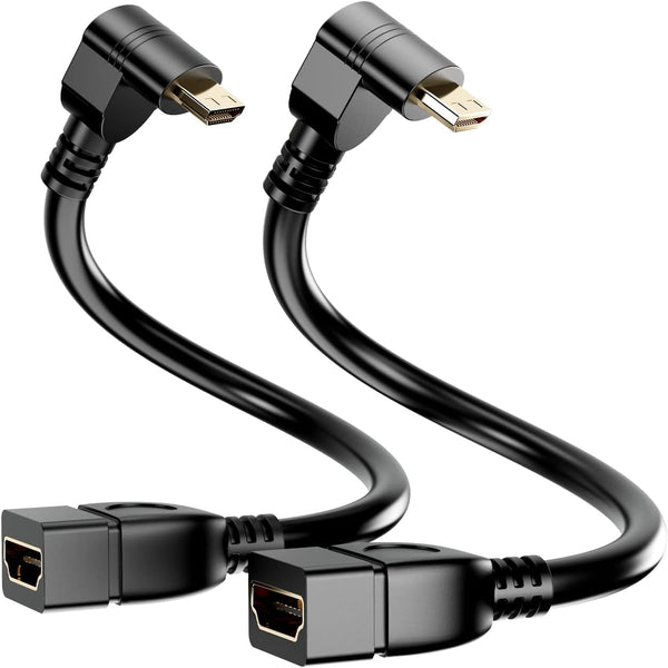 BERLAT 15CM High Speed 90 Degree Mini HDMI Left-Toward Male to HDMI Female