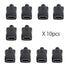 cablecc 10set DIY 4pin USB 2.0 Type C Female Socket Connector - SMT Type with PC Board, Housing & 3.0mm SR