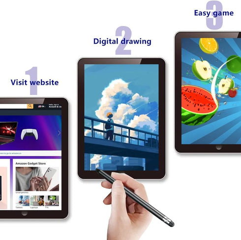 Stylus Pens for Touch Screens (8-Pack Ayzmjin) - Stylists Pen for iPhone, iPad, Android Phones, High Precision,