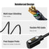 4 Pins Magnetic USB Charging Cable Replacement, Compatible with PTHTECHUS Smartwatch S1 S2 S7 S8 S9, GT88 G3 (Black)