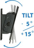 Mount-It! 13-32 Inch 33 Lbs Small TV Monitor Wall Mount | Quick Release | Fits LCD/LED Screen | Max | Slim Tilting