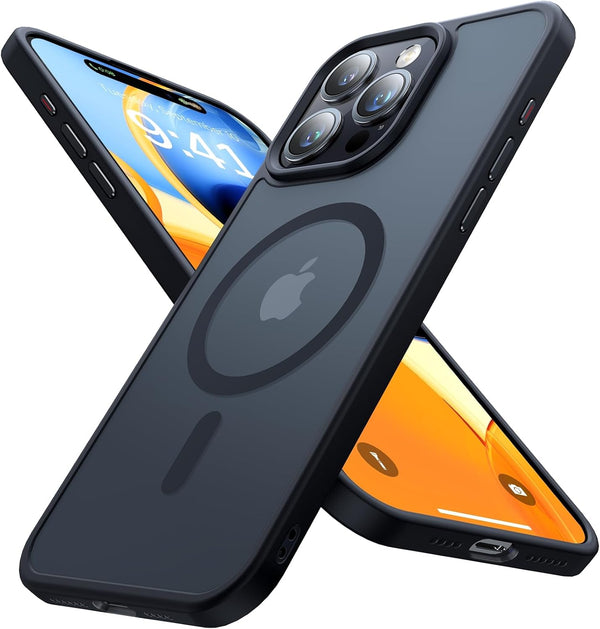 iPhone 15 Pro Case - Slim Translucent Matte, Shockproof, Military-Grade, Strong Magnetic, Compatible with MagSafe,