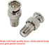 F to BNC Connector, 2-Pack BNC Male to F Female Coax Adapter 75 Ohm for Scanner and Camera