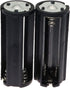 E-outstanding AAA Battery Holder 2PCS Black Cylindrical 3x1.5V AAA Plastic Battery Storage Adapter